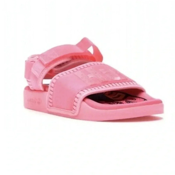 ADIDAS Pharrell x Adilette 2.0 RARE Sandal 'Hyper Pop' Pink Size 9 - Picture 6 of 15